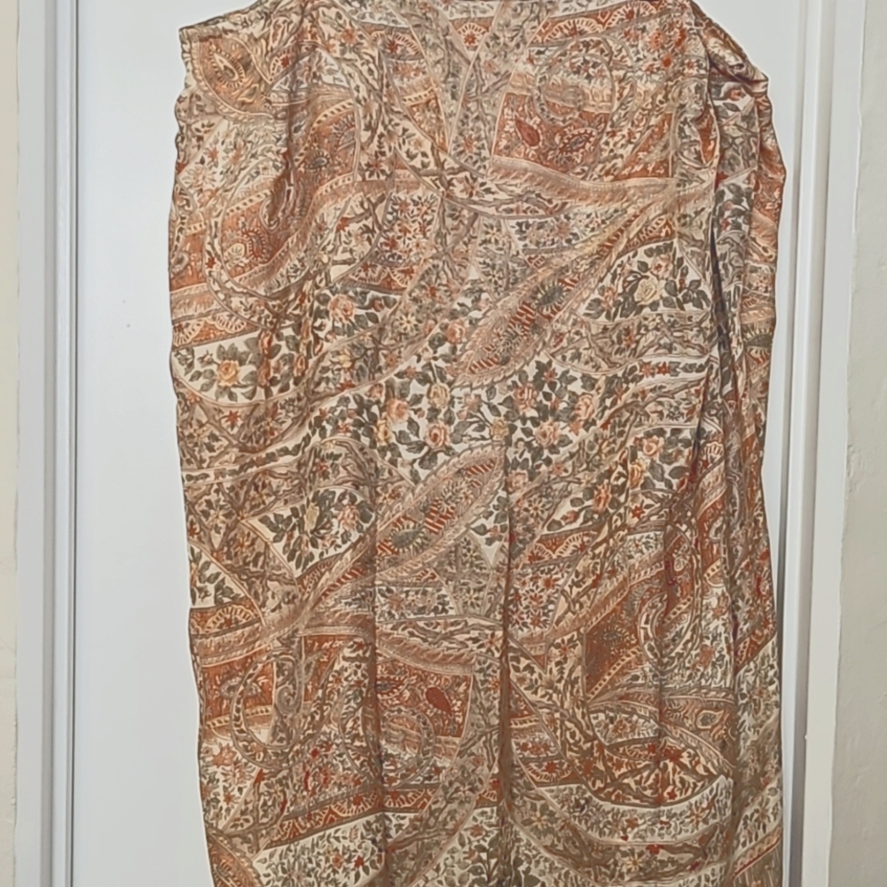 Vintage Emanuel Ungaro silk wrap skirt.